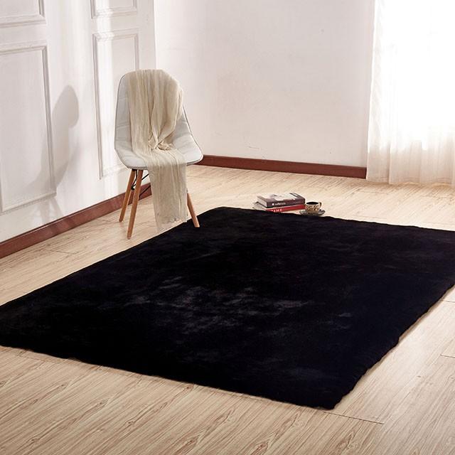 Caparica Black 5' X 7' Area Rug - Joseph's Furniture (East Orange, NJ)