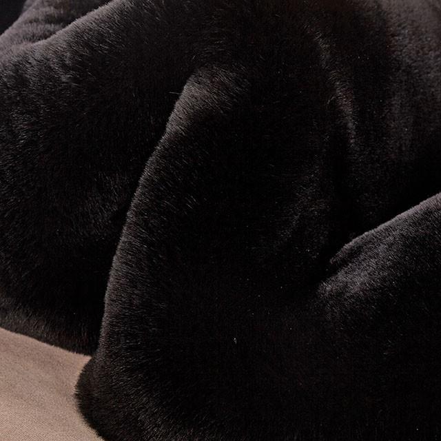 Caparica Black Throw, Black - Joseph's Furniture (East Orange, NJ)