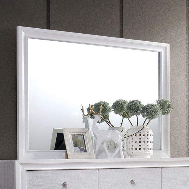 Chrissy White Mirror - Joseph's Furniture (East Orange, NJ)