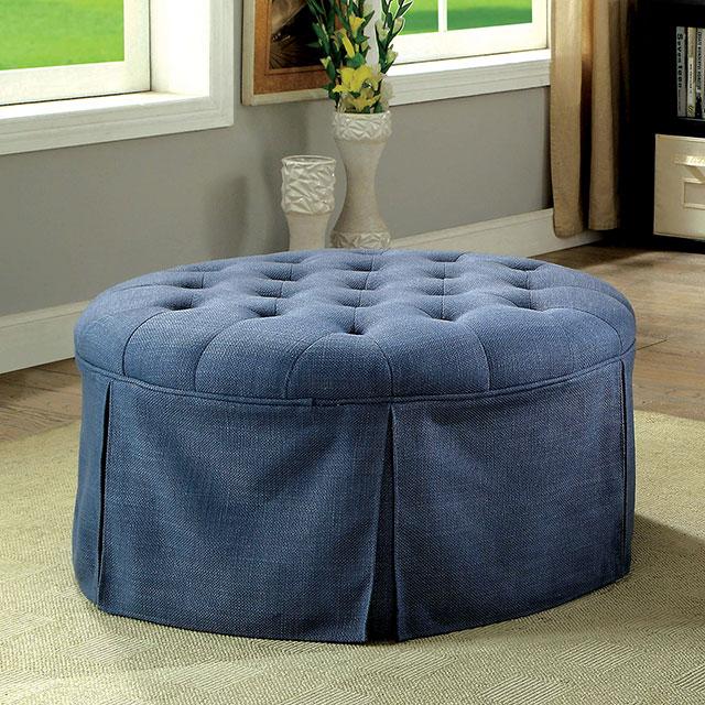Claes Round Ottoman - Joseph's Furniture (East Orange, NJ)