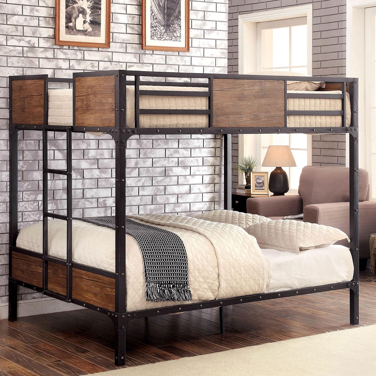 CLAPTON Black Full/Full Bunk Bed - Joseph's Furniture (East Orange, NJ)