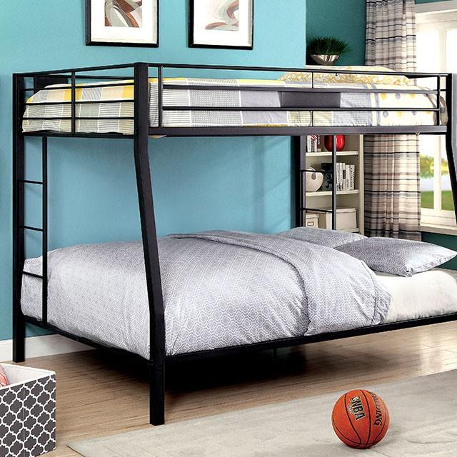 CLAREN Black Full/Queen Bunk Bed - Joseph's Furniture (East Orange, NJ)