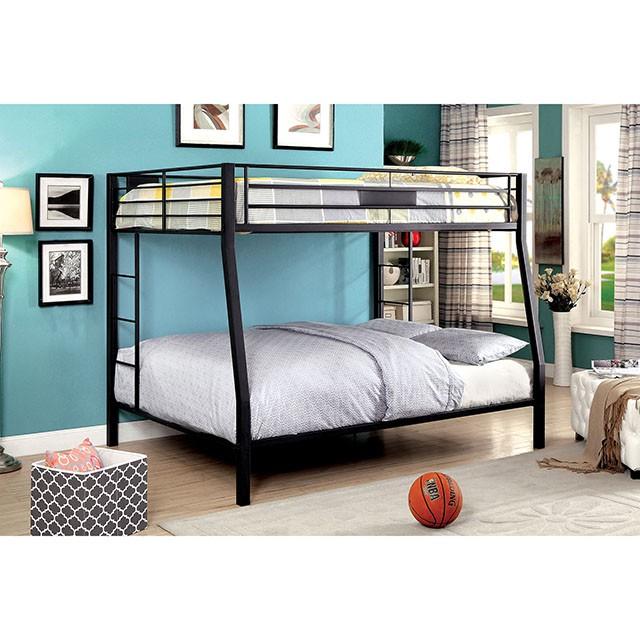 CLAREN Black Full/Queen Bunk Bed - Joseph's Furniture (East Orange, NJ)