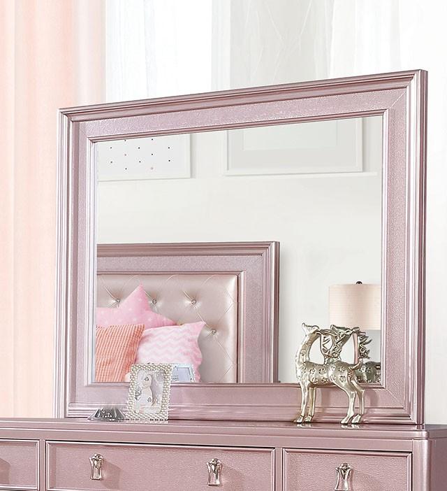 Ariston Rose Pink Mirror - Joseph's Furniture (East Orange, NJ)