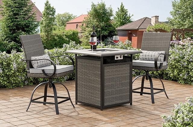 Arosa Fire Pit Counter Ht. Table - Joseph's Furniture (East Orange, NJ)