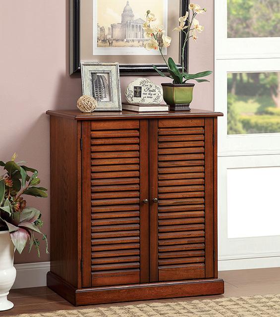 Della Oak Shoe Cabinet - Joseph's Furniture (East Orange, NJ)