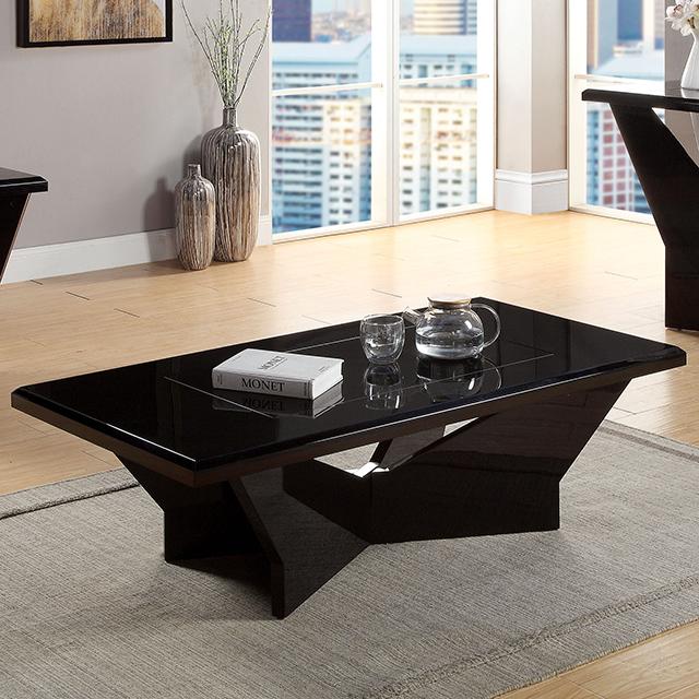 DUBENDORF Coffee Table, Black - Joseph's Furniture (East Orange, NJ)
