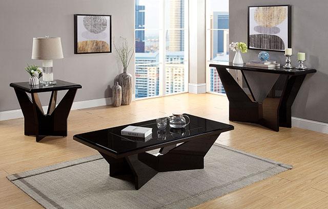 DUBENDORF Sofa Table, Black - Joseph's Furniture (East Orange, NJ)