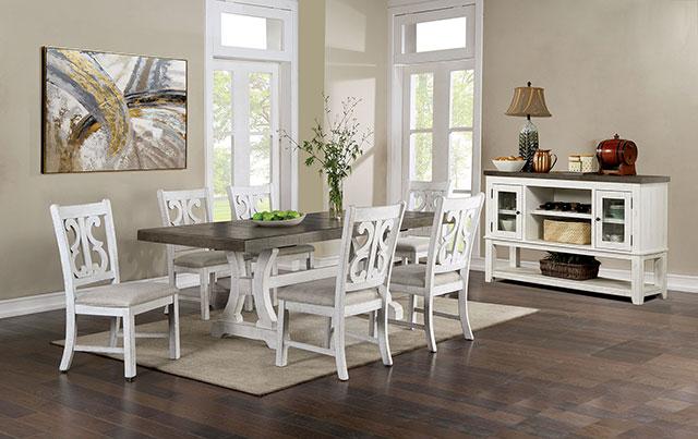 AULETTA Dining Table, Gray - Joseph's Furniture (East Orange, NJ)