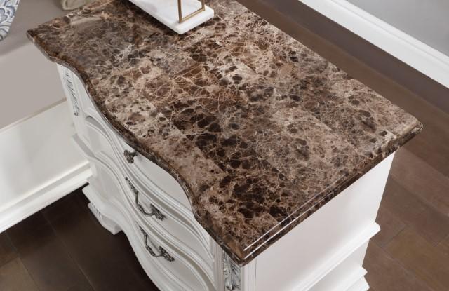 ESPARANZA Night Stand, Pearl White - Joseph's Furniture (East Orange, NJ)