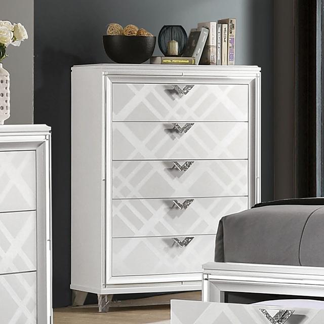 EMMELINE Chest, White - Joseph's Furniture (East Orange, NJ)