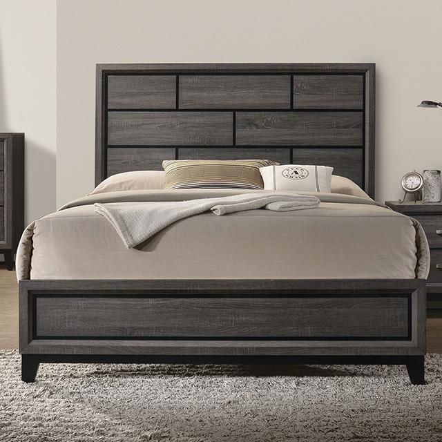 Errico Bed Grey & White