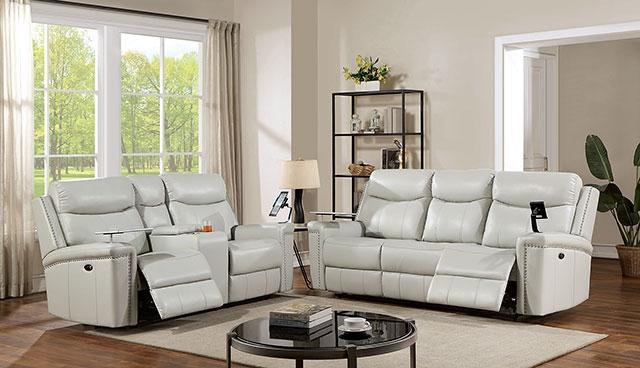 FLORINE Power Sofa, Light Gray - Joseph's Furniture (East Orange, NJ)