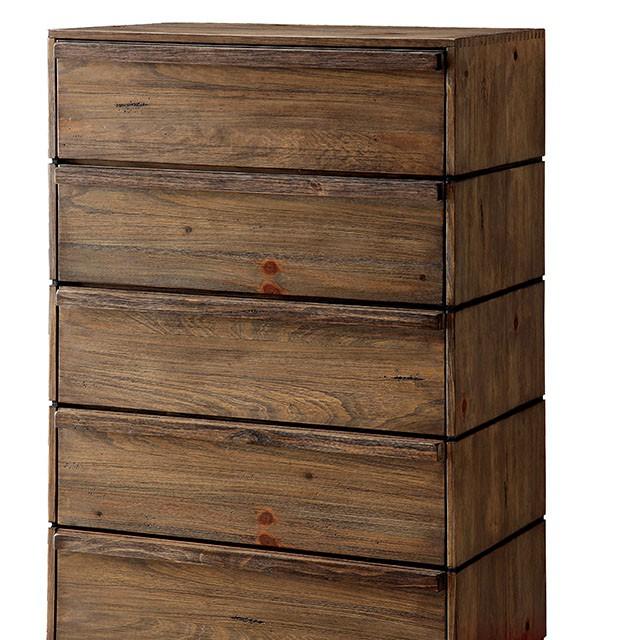 COIMBRA Rustic Natural Tone Chest - Joseph's Furniture (East Orange, NJ)