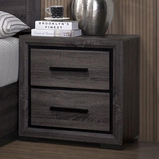 Conwy Gray Night Stand - Joseph's Furniture (East Orange, NJ)