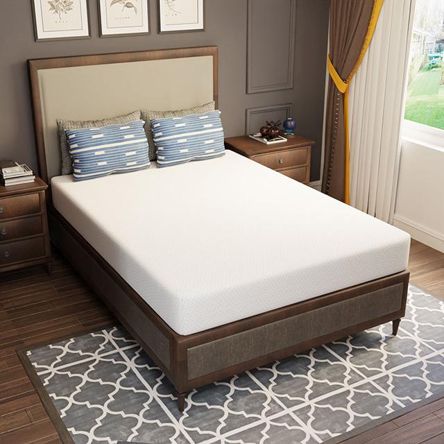 Forsythia 8" Full Green Tea Gel Memory Foam