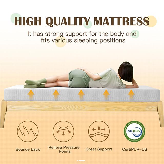 Forsythia 8" Queen Green Tea Gel Memory Foam - Joseph's Furniture (East Orange, NJ)