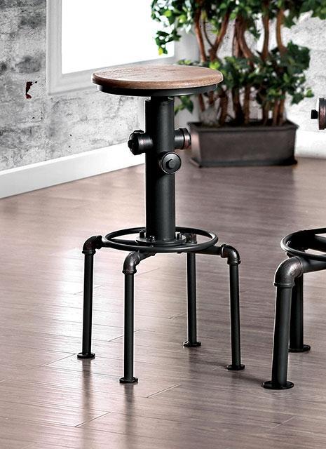 Foskey Antique Black Bar Stool (2/CTN) - Joseph's Furniture (East Orange, NJ)