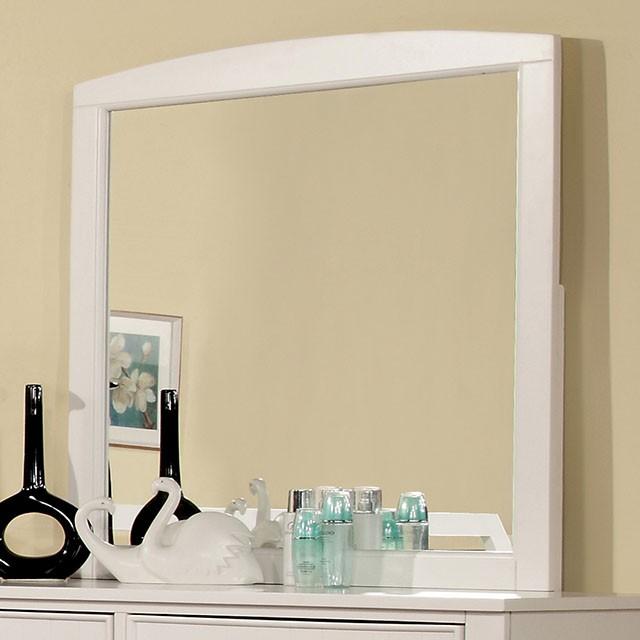 Corry White Mirror - Joseph's Furniture (East Orange, NJ)