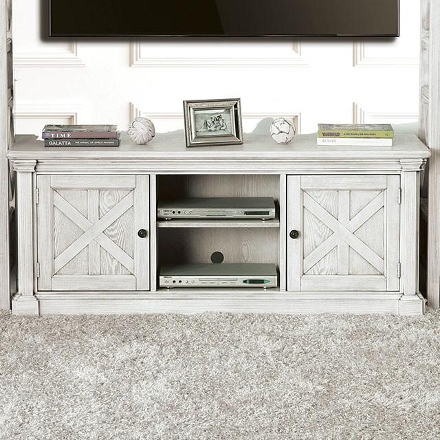 Georgia Antique White 60" TV Stand - Joseph's Furniture (East Orange, NJ)