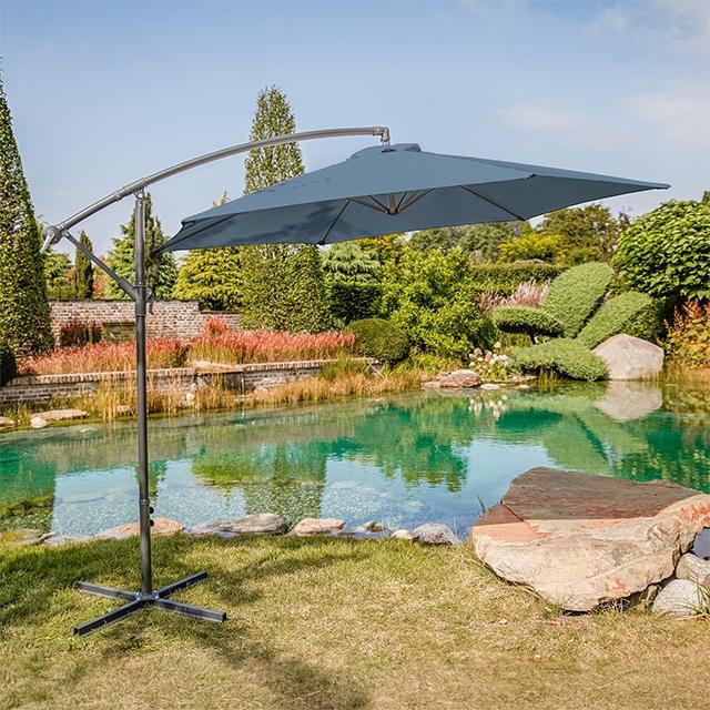 Glam Cantilever Umbrella w/ LED - Joseph's Furniture (East Orange, NJ)