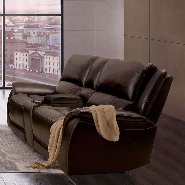 GORGIUS Power Loveseat, Espresso - Joseph's Furniture (East Orange, NJ)