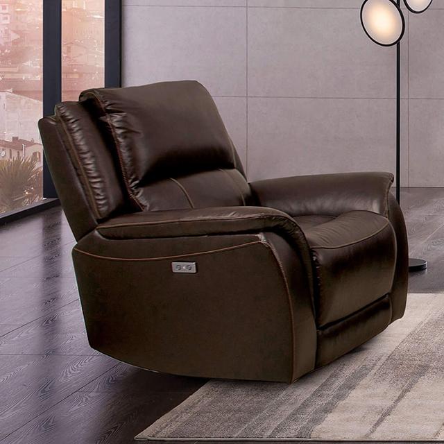 GORGIUS Power Recliner, Espresso - Joseph's Furniture (East Orange, NJ)