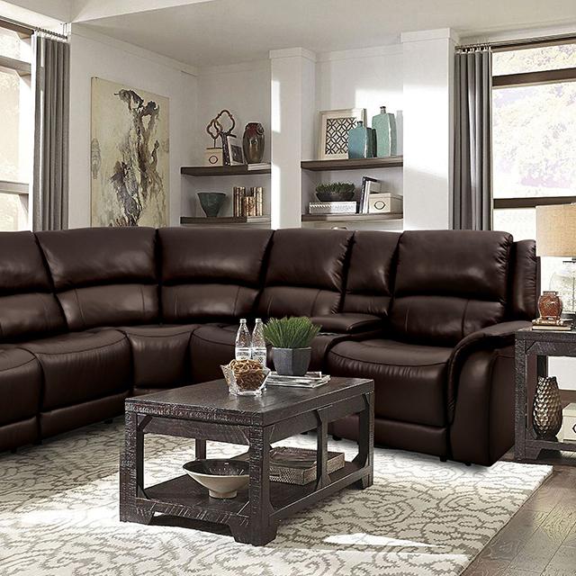 GORGIUS Power Sectional, Espresso - Joseph's Furniture (East Orange, NJ)