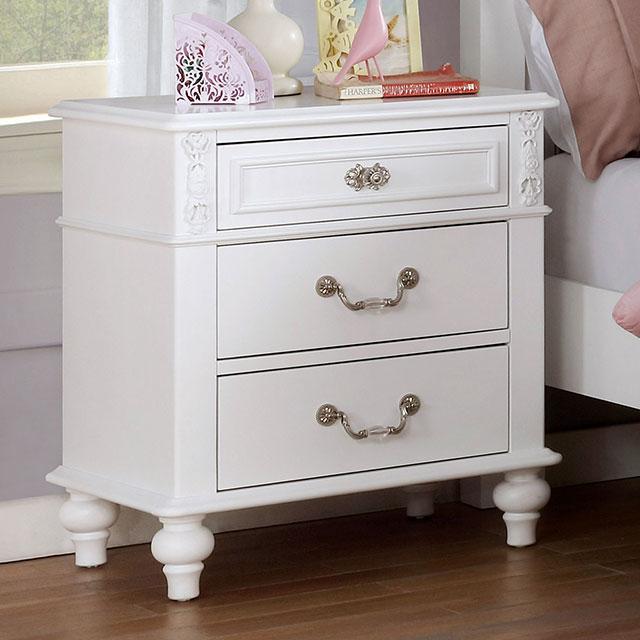 BELVA Night Stand w/ USB Outlet - Joseph's Furniture (East Orange, NJ)
