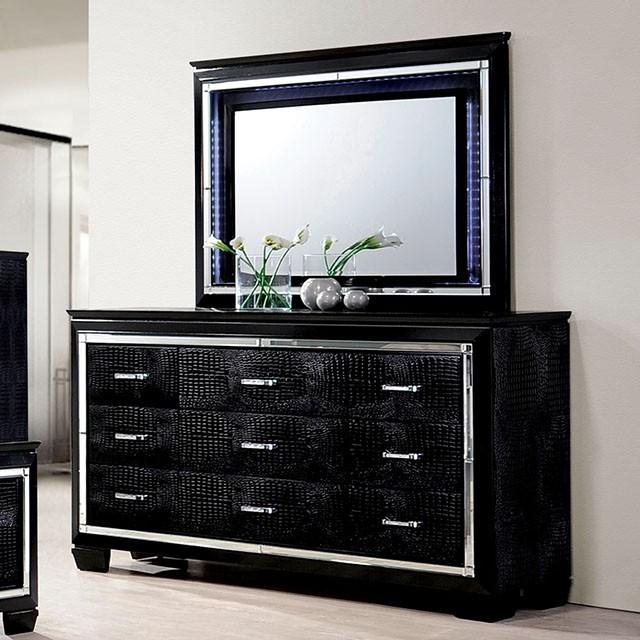 BELLANOVA Black Dresser - Joseph's Furniture (East Orange, NJ)