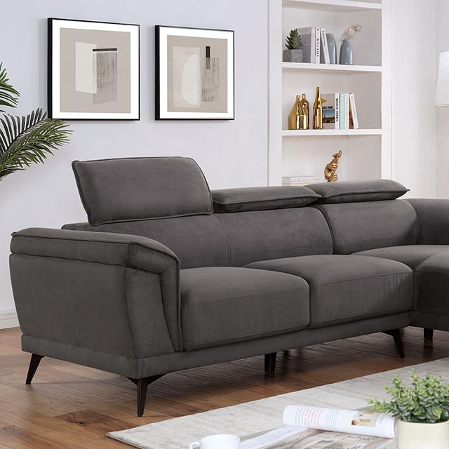 NAPANEE Sectional, Dark Gray - Joseph's Furniture (East Orange, NJ)