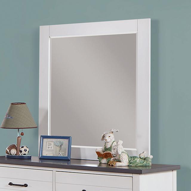 PRIAM Mirror, White/Gray - Joseph's Furniture (East Orange, NJ)