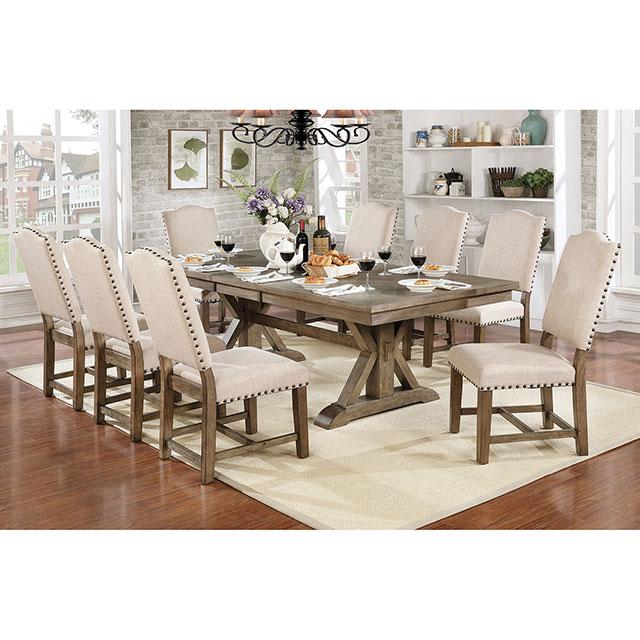 Julia Light Oak/Ivory Side Chair (2/CTN) - Joseph's Furniture (East Orange, NJ)