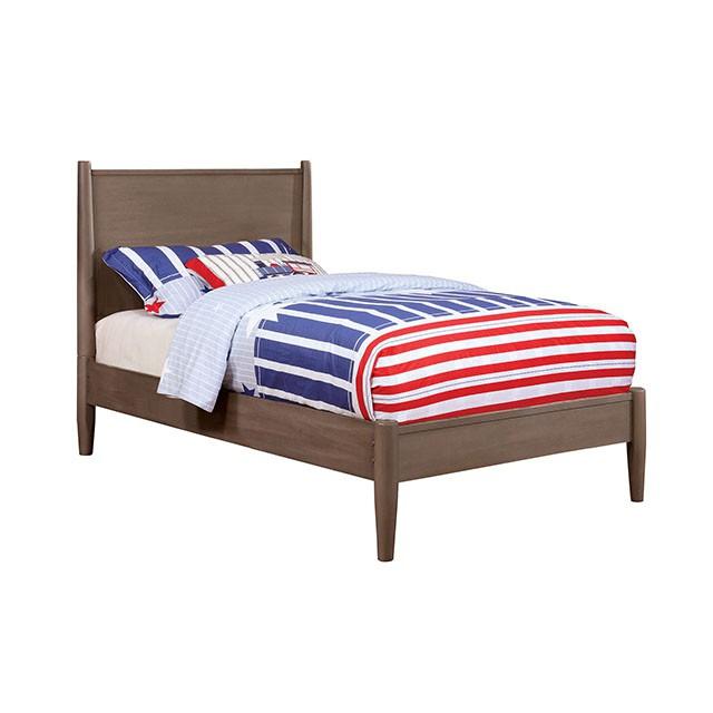 LENNART I Gray & Oak Full Twin Bed
