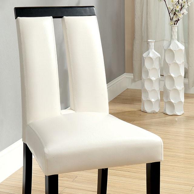 Luminar Black/White Side Chair (2/CTN) - Joseph's Furniture (East Orange, NJ)