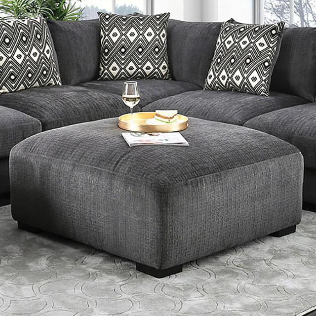Kaylee Gray Ottoman - Joseph's Furniture (East Orange, NJ)