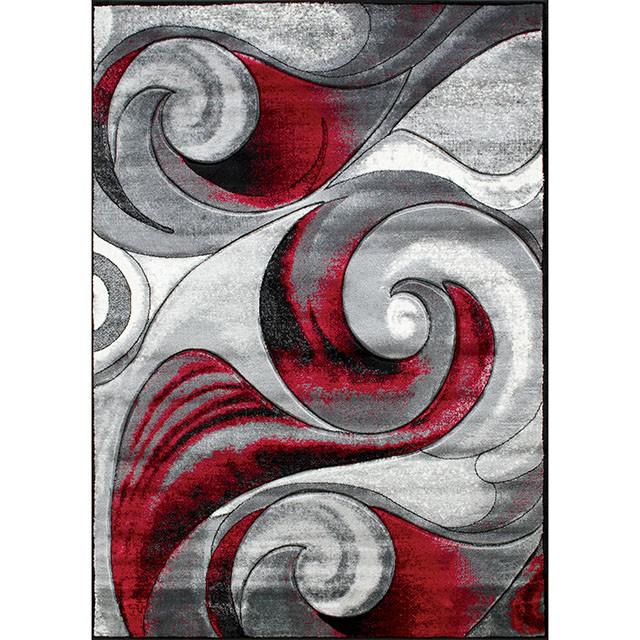 Niksar Red 5' X 7' Area Rug - Joseph's Furniture (East Orange, NJ)