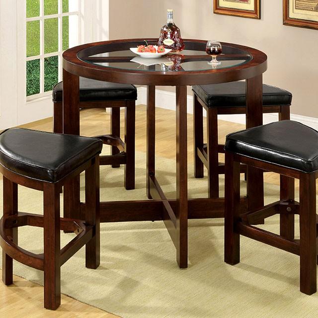 Crystal Cove 5 Pc. Counter Ht. Table Set - Joseph's Furniture (East Orange, NJ)