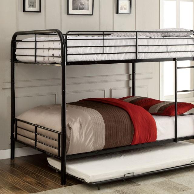 BROCKET Black Metal Full/Full Bunk Bed - Joseph's Furniture (East Orange, NJ)