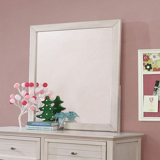 Brogan Antique White Mirror - Joseph's Furniture (East Orange, NJ)