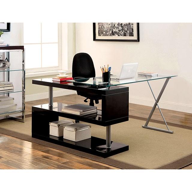 BRONWEN Black Desk - Joseph's Furniture (East Orange, NJ)