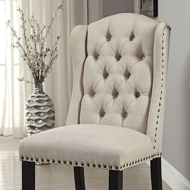 Wingback Chair, Beige (2/CTN) - Joseph's Furniture (East Orange, NJ)