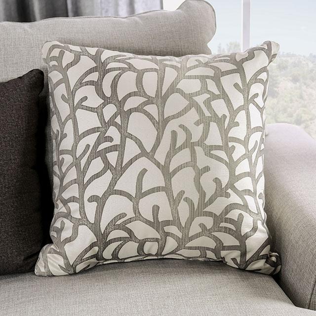 PICOTEE Loveseat, Light Gray/Black - Joseph's Furniture (East Orange, NJ)