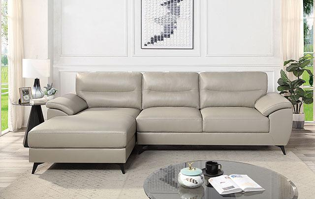 MOHLIN Sectional, Taupe - Joseph's Furniture (East Orange, NJ)