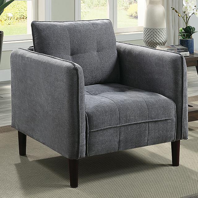 LYNDA Chair, Dark Gray - Joseph's Furniture (East Orange, NJ)