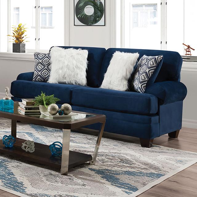 WALDSTONE Sofa, Navy - Joseph's Furniture (East Orange, NJ)
