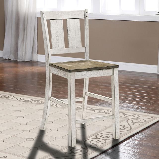 DAKOTA Counter Ht. Chair (2/CTN), A.White/Ash Brown - Joseph's Furniture (East Orange, NJ)
