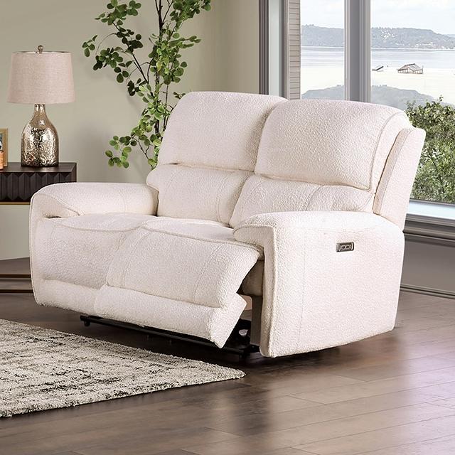 MORCOTE Power Loveseat, Beige - Joseph's Furniture (East Orange, NJ)