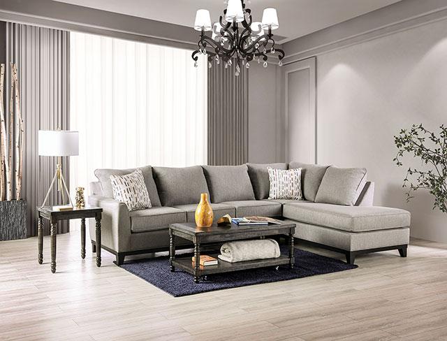 LANTWIT Sectional, Light Gray - Joseph's Furniture (East Orange, NJ)