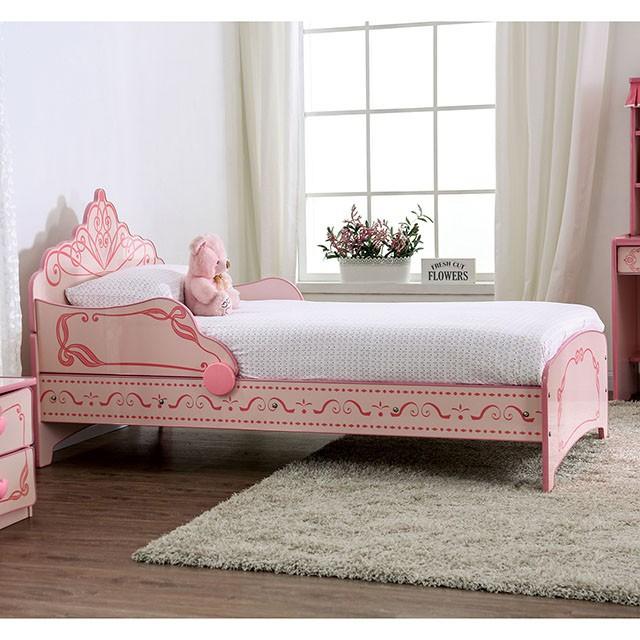 PRINCESS CROWN SINGLE BED Twin Bed - Joseph's Furniture (East Orange, NJ)